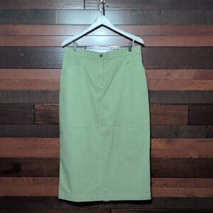 Christopher & Banks Light Green Pencil Skirt